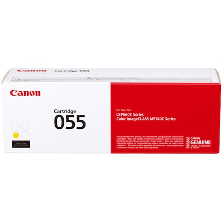 Canon Canon CRG-055 Y L Yellow Toner Cartridge 2,100 Yield 3013C001AA